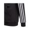 adidas 3S Kapuzenjacke Kids Schwarz Weiss - schwarz