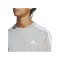 adidas 3S T-Shirt Grau Weiss - grau
