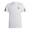 adidas 3S T-Shirt Weiss Schwarz - weiss