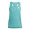 adidas Adizero Singlet T-Shirt Damen Blau - blau