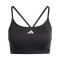 adidas Aeroreact Training 3S Sport-BH Damen - schwarz