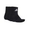 adidas Ankle 3er Pack Socken Schwarz - schwarz