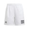 adidas Club 3 Stripes Short Kids Weiss Schwarz - weiss