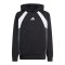 adidas Color Block Hoody Kids Schwarz - schwarz