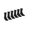 adidas Crew 6er Pack Socken Schwarz - schwarz