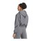 adidas Cropped Kapuzenjacke Damen Grau - grau