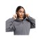 adidas Cropped Kapuzenjacke Damen Grau - grau