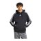 adidas Essentials 3-Stripes French Terry Hoody Schwarz - schwarz