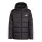 adidas Essentials 3 Stripes Padded Winterjacke Kids Schwarz - schwarz