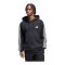 adidas Essentials 3-Stripes French Terry Kapuzenjacke Schwarz - schwarz