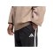 adidas Essentials 3-Stripes French Terry Tapered Cuffed Hose Schwarz - schwarz