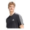 adidas Essentials 3-Stripes Single Jersey Left Chest Branded T-Shirt Schwarz - schwarz