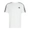adidas Essentials 3-Stripes Single Jersey Left Chest Branded T-Shirt Weiß - weiss