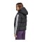 adidas Essentials Climawarm 3 Stripes Puffer Down Kapuzenjacke Damen Schwarz - schwarz
