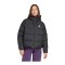 adidas Essentials Climawarm 3 Stripes Puffer Down Kapuzenjacke Damen Schwarz - schwarz