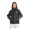 adidas Essentials 3-Stripes Kapuzenjacke Schwarz - schwarz