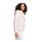 adidas Essentials 3-Stripes Mid Down Hooded Jacket Pink - pink