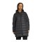 adidas Essentials 3 Stripes Parka Jacke Damen Schwarz - schwarz