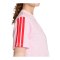 adidas Essentials 3 Stripes T-Shirt Damen Rosa - rosa