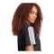 adidas Essentials 3 Stripes T-Shirt Damen Schwarz - schwarz