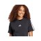 adidas Essentials 3 Stripes T-Shirt Damen Schwarz - schwarz