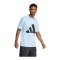 adidas Essentials Big Logo T-Shirt Blau - blau