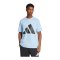 adidas Essentials Big Logo T-Shirt Blau - blau