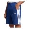 adidas Essentials Three Stripes Fleece Short Blau - blau