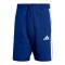 adidas Essentials Three Stripes Fleece Short Blau - blau
