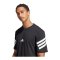 adidas Future Icons Three Stripes T-Shirt Schwarz - schwarz