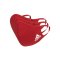 adidas Gesichtsmaske Gr.S 3er Set Rot - rot