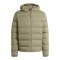 adidas Helionic Stretch Hooded Down Jacket Green - gruen