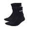 adidas Linear Crew Cushioned 6 Pair Socken Schwarz - schwarz