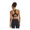 adidas Optime Essentials Workout Sport-BH Damen Schwarz - schwarz