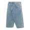 adidas Originals Firebird Adicolor Denim Mid-Rise Straight Leg Short Blau - blau