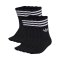 adidas Originals 3 Stripes Crew 10 Pairs Socken Schwarz - schwarz