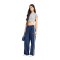 adidas Originals Pinstripe Firebird Loose Track Hose Damen Blau - blau