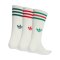 adidas Originals 3 Stripes High Crew Socken Weiß - weiss