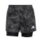 adidas Own the Run Spray 2in1 Laufshort Damen Grau - grau