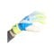 adidas Predator Match Fingersave Torwarthandschuhe Kids Blau - blau
