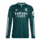 adidas Real Madrid Authentic Trikot Langarm Away 2026/2027 Grün - gruen