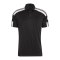 adidas Squadra 21 Poloshirt Schwarz Weiss - schwarz