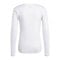 adidas Team Base Top langarm Weiss - weiss