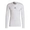 adidas Techfit Shirt langarm Weiss - weiss