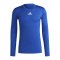 adidas TechFit Warm Longsleeve Blau - blau