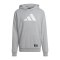 adidas Three Bar Future Icons Hoody Grau - grau