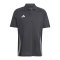 adidas Tiro 24 Comp Poloshirt Schwarz Grau - schwarz