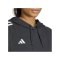 adidas Tiro 24 Hoody Damen Schwarz Weiss - schwarz