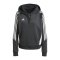 adidas Tiro 24 Hoody Damen Schwarz Weiss - schwarz