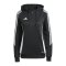 adidas Tiro 24 Hoody Damen Schwarz Weiss - schwarz
